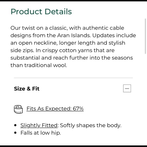 Tunic cable knit fisherman sweater - Picture 8 of 9